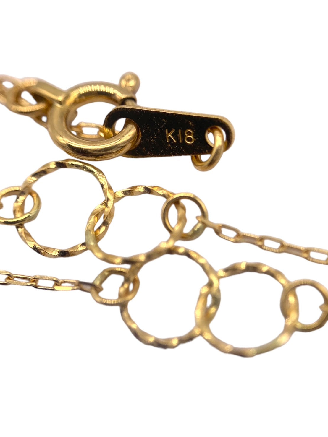 K18YG 「チェーン」チャーム SJX K18YG チェーンネックレス — セルビーオンラインストア