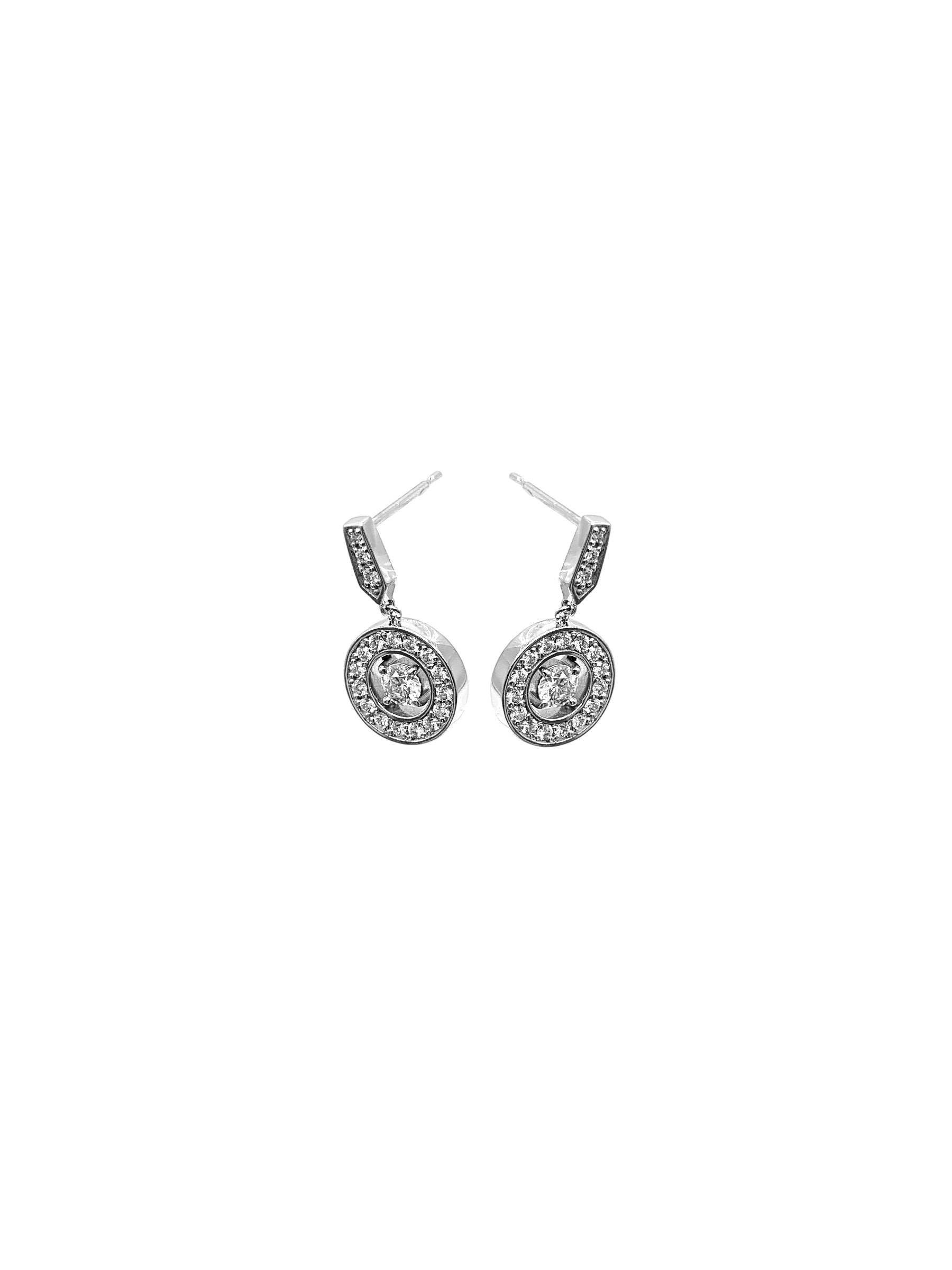 2025公式店舗 オーダーメイド】ネックレス(K18WG / 0.5ct)ピアス(K18WG / 0.3 アクセサリー