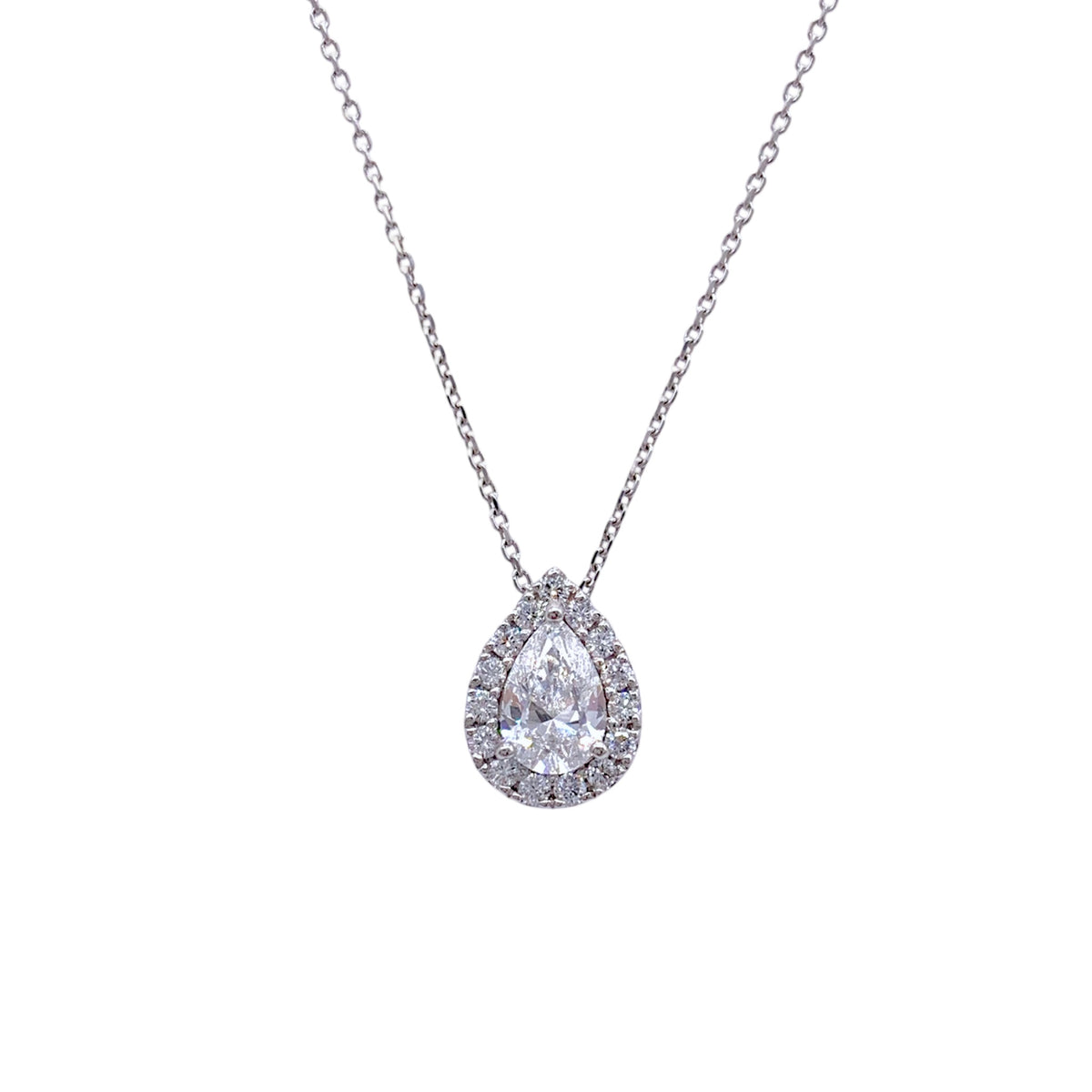 オーダーメイド】ペアシェイプダイヤモンドネックレス( Pt850 / 2.03ct 