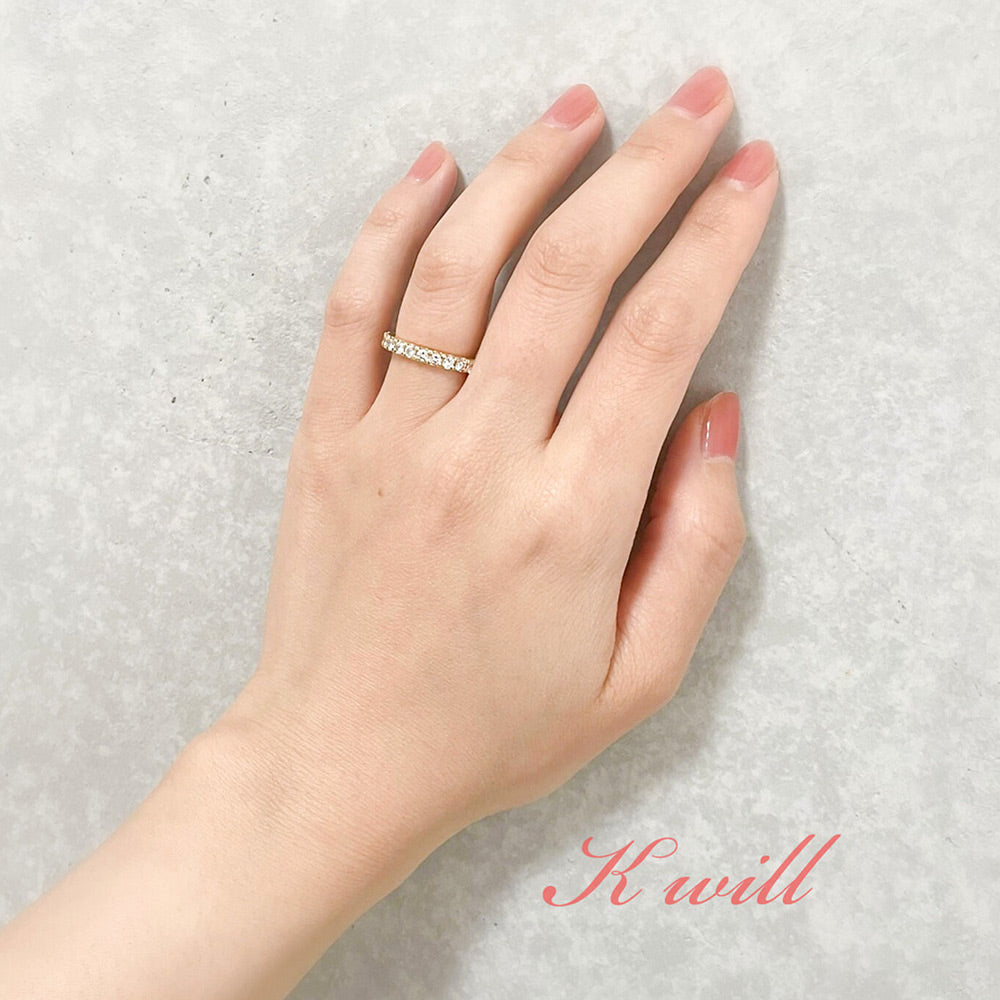 フルエタニティリング(K18YG / Total 1.0ct)【K.Will】